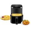 Image de BEPER P101FRI051 Friteuse à air chaud, frite sans huile, 5 L, Display tactile, 8 programmes, réglable jusqu'à 200°C, minuterie 60 minutes, arrêt automatique, Noir