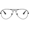 Image de Ray-Ban mixte adulte 0RX6489 Lunettes de soleil, Noir (Matte Black), 54