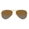 Image de Ray-Ban Lunettes de Soleil AVIATOR JUNIOR RJ 9506S Gold/Brown 52/14/125 unisexe