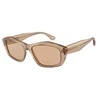 Image de Emporio Armani Lunettes Homme, Transparent Light Brown/Light Brown, 55
