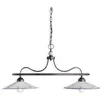 Image de Ferroluce Retrò Barre 2 lumières en céramique couleur noir dégradé argent diamètre 35 cm C158 Asti