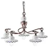 Image de Lustre 5 lumières collection Roma C403-5 noir fumé cuivre