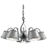 Image de Lustre 5 lumières collection Ravenna C925 noir fumé argent