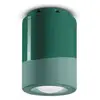 Image de Ferroluce Plafonnier PI, cylindrique, 8,5 cm, vert