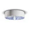 Image de Ferroluce Plafonnier PI, motif floral, Ø 40 cm bleu/blanc