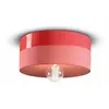 Image de Ferroluce Plafonnier Pi céramique brillant/mat Ø 25 cm rouge