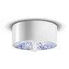 Image de Ferroluce Plafonnier PI motif floral, Ø 25 cm bleu/blanc