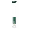 Image de Ferroluce Suspension PI, cylindrique, Ø 8 cm vert