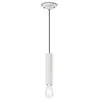 Image de Petite suspension Vintage Decò Pi Céramique Blanc brut 1 Lumière E27