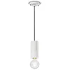Image de Suspension Moyenne Vintage Decò Pi Céramique Blanc brut 1 Lumière E27
