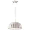 Image de Grande suspension Vintage Decò Madame Grès Céramique Blanc Naturel 1 Lumière E27