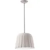 Image de Ferroluce Petite suspension Vintage Decò Madame Grès Céramique Blanc 1 Lumière E27