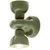 Image de Ferroluce Applique murale Berimbau, vert sauge, à 2 lampes
