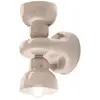 Image de Ferroluce Applique murale Berimbau, gris sable, à 2 lampes