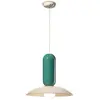 Image de Ferroluce Suspension Pau, crème/turquoise