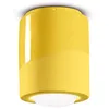 Image de Plafonnier Petit Vintage Decò Pi Céramique Jaune Citron 1 Lumière E27