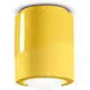 Image de Ferroluce Plafonnier PI, cylindrique, Ø 12,5 cm jaune