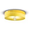 Image de Plafonnier Grand Vintage Decò Pi Céramique Jaune Citron 1 Lumière E27