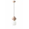 Image de Ferroluce Suspension Vintage Decò Copacabana Céramique Gris 1 Lumière E27