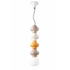 Image de Ferroluce Retrò Suspension Vintage Decò Copacabana 4 Modules Céramique Multicolor G-B-G E27