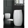 Image de Lavabo sur colonne Moai blanche Scarabeo 8603