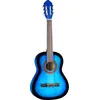 Image de EKO GUITARS - CS-5 Blue Burst, Guitare Classique Série Studio 3/4, Table en Agathis, Eclisses et Fond en Tilleul Stratifié, Manche en Acajou, Touche en Bouleau, Couleur Blue Burst