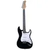 Image de EKO GUITARS   Guitare Électrique ST-100, Corps en Peuplier, Manche en Érable, Touche en Laurier, 3 Micros Single Coil, Chevalet Tremolo, 22 Frettes, Couleur Noir