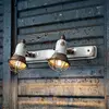 Image de Ferroluce Applique murale C1676/1, à 2 lampes, blanc/brun rouille, céramique, E14