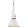 Image de ferroluce rétro Suspension industrial massive 50x62 cm blanc brillant
