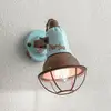 Image de Ferroluce Applique murale C1675/1, turquoise/brun rouille, céramique, hauteur 18cm, E14
