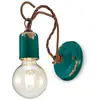 Image de Ferroluce Applique murale C665 de style vintage, vert
