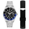 Image de Philip Watch Montre Homme, Automatique, Analogique, Bracelet Acier, Collection Caribe, Special Pack avec Bracelet Silicone - R8223597037