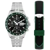 Image de Philip Watch Montre Homme, Automatique, Chronographe, Analogique, Bracelet Acier, Collection Caribe Special Pack avec Bracelets Silicone - R8243607026