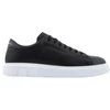 Image de A|X Armani Exchange pour homme. XUX123XV53400002 Action Leather Sneakers black (41), Cuir, Noir, Plat, Lacets, Casuel