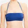 Image de La Perla - Top bandeau Luxury Chain bleu marine/argenté 38