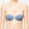 Image de La Perla - Haut de maillot balconnet Sailor Stripes à rayures bleu/gris T.40/B