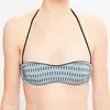 Image de La Perla - Haut de maillot bandeau Eva imprimé turquoise/noir T.36/C