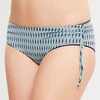 Image de La Perla - Bas de maillot shorty Eva imprimé noir/turquoise 36