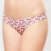 Image de La Perla - Bas de maillot échancré Fleur de Plume fleuri blanc/rouge 40