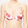 Image de La Perla - Haut de maillot Fleur de Plume fleuri blanc/rouge T.36/C