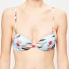 Image de La Perla - Haut de maillot Fleur de Plume imprimé turquoise T.40/A