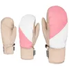 Image de Level Darth Mitt- Moufles de ski femme et homme en cuir avec fermeture à déchirure, gants d'hiver pour homme et femme thermiques imperméables et respirants, vêtements de neige idéal pour skieurs et