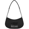 Image de Love Moschino Sac hobo sac noir logo lettrage émaillé, Noir