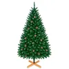 Image de Prancer Sapin de Noël avec neige et pommes de pin ø110 x 210H cm, 1200 branches et 70 pommes de pin
