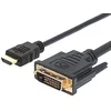 Image de Techly 1,8 m HDMI - DVI-D M/M 1,8 m Noir - Adaptateurs de câble vidéo (1,8 m, HDMI, DVI-D, Or, Noir, chlorure de polyvinyle)