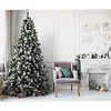 Image de BAKAJI Sapin de Noël Harmony Marilleva Super touffu pin Vert enneigé avec Pines Base Croix en Fer Pliable de très Haute qualité Branches Pointes enneigées Facile à Assembler (150 cm)