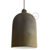 Image de creative cables Abat-Jour Cloche XL en céramique - Made in Italy - Effet corten - Blanc