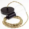 Image de creative cables Lampe Suspension câble Textile Jute TN06-1 Mètres, Blanc, Monté