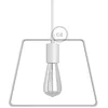 Image de creative cables Abat-Jour métallique Duedì Base avec Cache Douille métallique et Douille E27 - Blanc
