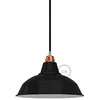 Image de creative cables Abat-Jour Bistrot E27 en métal Peint, diamètre 30 cm - Noir